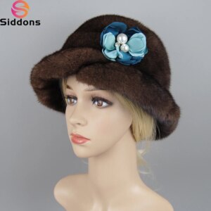 2025 New Style Winter Fur Hats Women Stylish Warm Natural Whole Mink Fur Luxury Caps Earflap High Quality Hat anti cold Snow Hat