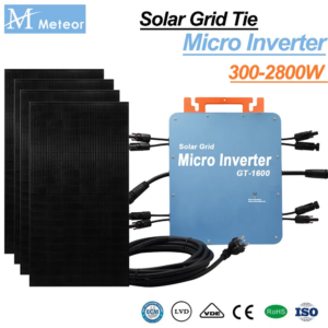 1600W 2000W Micro Inverter PV Input 18-60V AC Output 110V 230V Auto Solar Grid Tie Inverters With WIFI and EU Plug Solar Panels