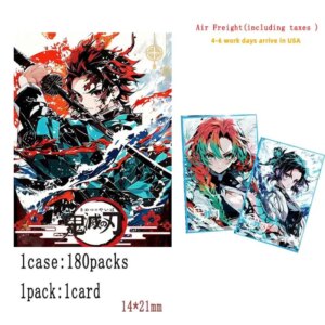 Wholesales Demon Slayer Collection Cards Booster Box Wave 1 A5 Collectible Color Paper Various Series Playing Cards Kids