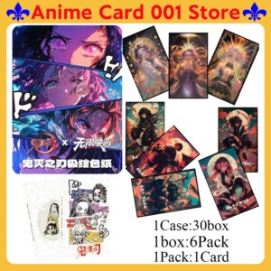 wholesale Wuxianyinghua culture Demon Slayer Collection Card Anime Kimetsu no Yaiba Collection Art board Children’s toys gifts