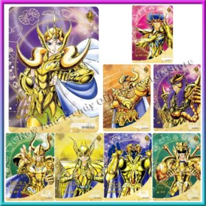 Original KAYOU Saint Seiya Cards Collectible Mu Shaka Death Mask Aiolos,UR,Anime Rare Card Collect Children’s Gift Toys