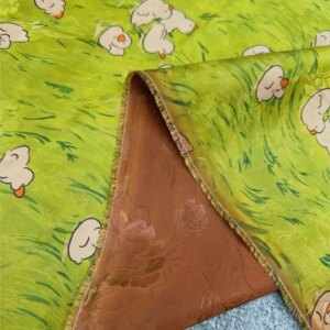 100% silk flower rose red gauze high-end custom-made shirt and dress fabric