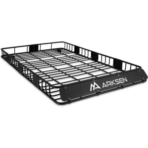 84 x 50 x 6 Inch Universal Extra Wide 150LB Heavy Duty Roof Rack Cargo with Extension Car Top Luggage Holder Carrier Basket for