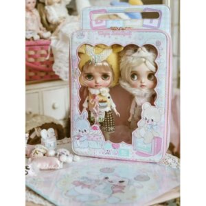 Girl Beautiful Box Bag Large Capacity Ultra Light Showa Small Animal BJD Baby Bag Pain Bag Beibei Doll House Bags