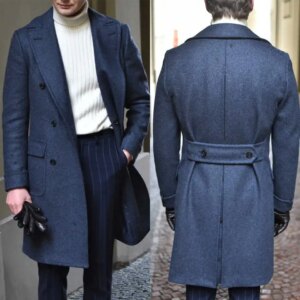 Modern Minimalist Men’s Jackets Casual Pocketed Male Clothes Lapel Double Breasted Elegant Overoats Formal Outwear Customized
