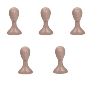 5X Lady High Plastic Head Wig Head Female Model Head Natural
