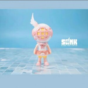 Sank Toys Sank The Child Beache Boy Piggy Resin Painted Collection Figurine Figure Model Statue