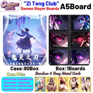 New ZiTeng Demon Slayer A5 All Arcylic Boards Demon Slayer Cards Tanjirou Kamado Nezuko Character Collection Cards Anime Gifts