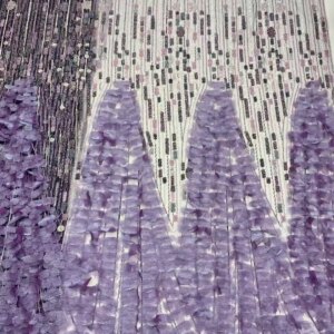 5Yards Luxury Nigerian Tulle Lace Fabric With Sequins 2025 Embroidery African Beaded French Lace Fabrics for Party Dress