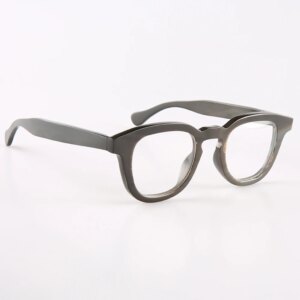 Man’s Glasses Frames Unique Vintage Retro Oversize Handmade Buffalo Horn Prescription Eyeglass Frames Optical Lenses Eyeglasses
