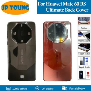 Original Back cover For Huawei Mate 60 RS Ultimate Back Battery Cover ALN-AL10 Rear Back Housing Door Replacement Parts