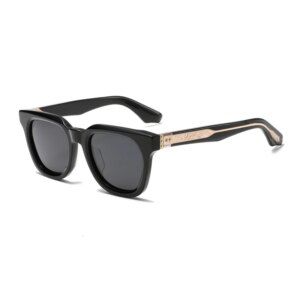 Retro Oval Polarized Sunglasses UV400 Protection Thick Acetate Frame Driving Eyewear New Trendy Designer Glasses for Men & Women