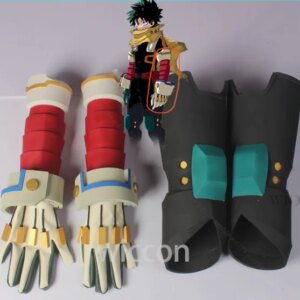 Midoriya Izuku Deku Bakugou Katsuki Cosplay Handmade EVA Gloves Armor Leg Armor Halloween Costume Female Male Accessories ACC