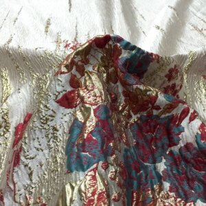 Cheongsam evening dress jacquard positioning fabric large swing