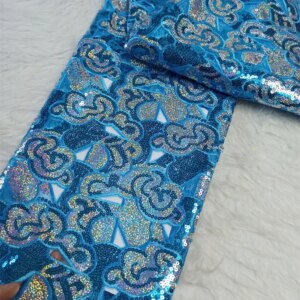 Luxury High Quality African Handmade Beaded Lace Fabric 2025 Sewing Sequin Embroidery Nigeian Lace Fabric Women Wedding  A1172-1