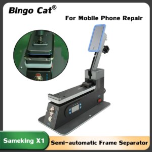 Sameking X1 Semi-automatic Frame Hassle-free Separator Machine Mobile Phone Flat Curved Screen Middle Frame Separating Machine