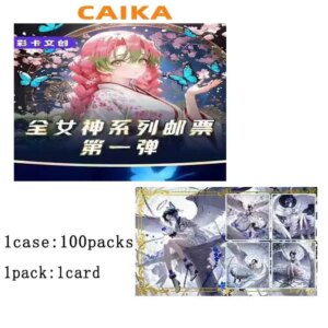 Wholesales Demon Slayer Collection Card Goddess Series Wave 1 CAIKA Double-Fold Stamp Various Processes Playing Game Cards Kids