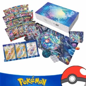 Pokemon Cards Original Trading PTCG Cartoon English Too Happy Bagos Ex Collection Gift Box UPC Card Mat SV7 Replenish Bag Gift