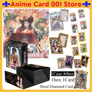 New Case the four seasons culture One Piece Cards Metal diamonds Collection Card Anime Game Nami Luffy Figures Child Gift Toy