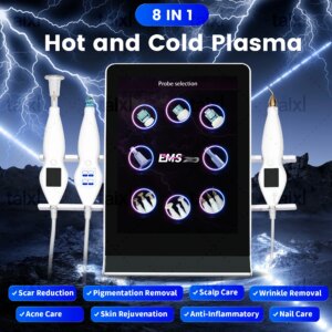 2025 Newest Cold and Hot Plasma Diamond Stamp Ozone Plasma Skin Rejuvenation Anti-aging Facial Care Beauty Machine