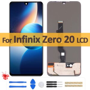 6.7″ Original AMOLED For Infinix Zero 20 X6821 LCD Display Touch Screen Digitizer Assembly For Infinix Zero20 LCD Repair Parts