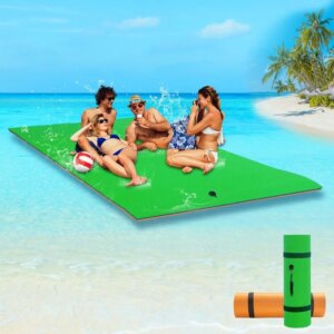 Lily Pad Floating Mat, 9’/12’/18′ Premium Floating Water Mat for Lake, 3-Layer Tear-Resistant XPE Foam, Giant Lily Pad for Water