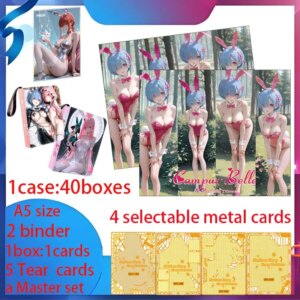2025 Latest A5 Acrylic Boards Campus Belle Hobby Spicy Waifu Board Doujin Booster Rem Boa Nami Genshin Furina Rare Card Toy Gift