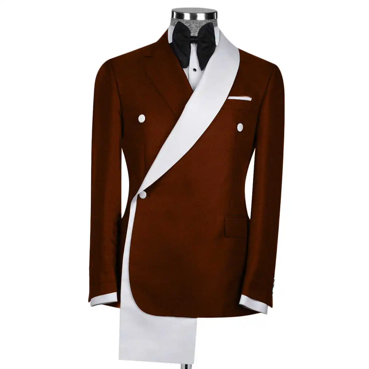 Mens Suit Jacket Slim Fit Tailor-Made Gentlemen Suit Beads Jacket Customized Wedding Formal Occasions Groom Tuxedo Plus Size