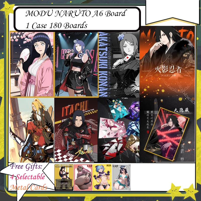 MODU NARUTO A6 Board Ninja Era Naruto Cards Rare BP Card MR Card Anime Character Collection Card Childrens Anime Cards