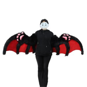 Handicrafts Bionic Simulated Furry Bat Wing Animal Cosplay Accessories Halloween Club Pub Masquerade Party Props