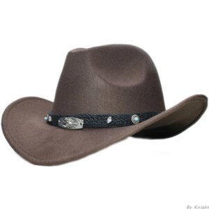 Vintage cowboy hat with large brim and wide sunshade