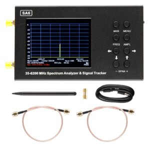AT42 SA6 6GHz Spectrum Analyzer Portable 35-6200MHz Wireless Signal Generator Wi-Fi 2G 3G 4G LTE CDMA DCS GSM GPRS GLONASS