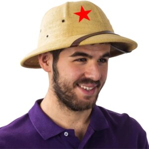 Red Elegant and stylish hat Safety top