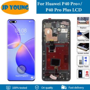 Original 6.58″For Huawei P40 Pro Plus LCD Display Screen With Frame P40 Pro+ LCDELS-N39 ELS-AN10 Touch Screen Display Parts