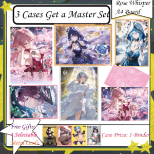 Rose Whisper A4 Board New Goddess Story Cards A5 Boards Get Full Set Anime Goddess Character Albedo Nezuko Rem Nami Power Zero 2