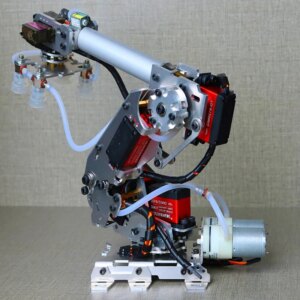 7 Dof Robot Arm with 20kg Servo Large Suction Air Pump for Arduino Programmable Robot DIY Kit Metal Manipulator Robotic Model