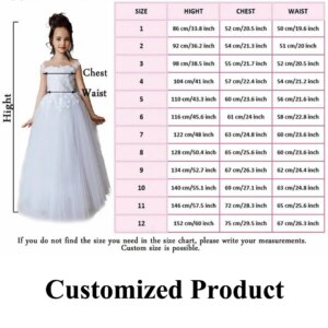 JONANY Customized Flower Girl Dress Birthday Pageant Communion Robe De Demoiselle Baby Party