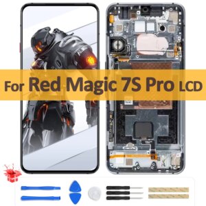 6.8″ Original AMOLED For ZTE nubia Red Magic 7S Pro NX709S LCD Display Touch Screen Panel Digitizer Assembly For Redmagic 7s Pro