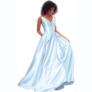 Sexy Deep V Neck Prom Dress for Women Spaghetti Staps Side Split Long Evening Dresses Customized Party Gown