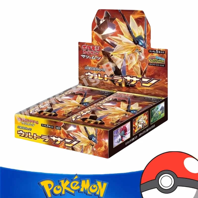 Pokemon Cards Original Trading PTCG Cartoon Ultimate Sun and Moon Card SM5 Card Bag Replenish Bag Original Box
