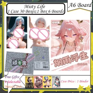 A6 Misty Life Board Goddess Albedo Nezuko Rem Nami Swimsuit Bikini Waifu Booster Box Card Collectible Anime Gifts