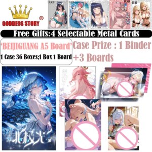 A5 Board Doujin Toys – BEIJIGUANG Goddess Story Cards Featuring Albedo Nezuko Rem Nami Zero 2 – Anime Hobbies Gift