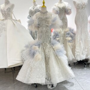 Jill Wish Luxury Lilac Quinceanera Dresses Beading Sequined Pearls Princess Evening Gown Kids Wedding Birthday Dinner Party J067