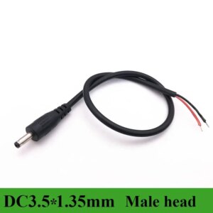 50/100Pcs/lot DC3.5*1.35mm DC4.0*1.7mm Male Female Connector Power DIY Cable Charging Line Monitoring Power Extension Wire 30CM