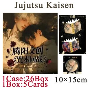 Wholesale Jujutsu Kaisen Wave 4 Acrylic Cards Booster Box Anime Game Character Card Board Game Playing Card Birthday Gift Toys
