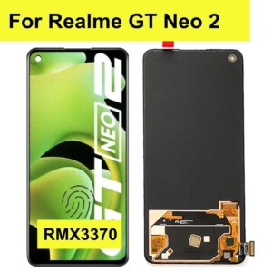 6.62 inch AMOLED For Realme GT Neo2 RMX3370 LCD Display Touch Panel Screen Digitizer Assembly For Realme GT Neo 2 LCD