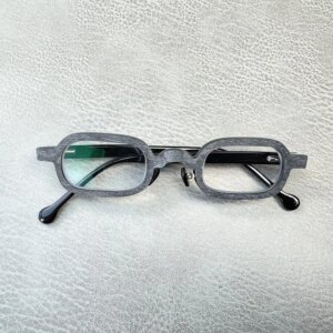 Man Glasses Frames Vintage Square Rough Retro Reading Handmade Buffalo Horn Prescription Eyeglass Frames Myopia Lenses Eyewear