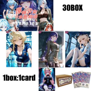 Genshin Impact Card Booster Box Pack Cosplay Game Character Collectible Cards Case Playing Cards Game