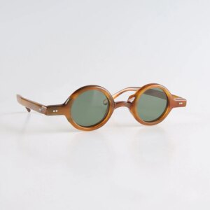 Women’s Sunglasses Men Round Vintage Retro Handmade Natural Horn Sunglass Man Luxury Fashion Glasses