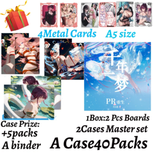 Latest A5 boards Waifu Card A Thousand Years Of Dream Spicy Hobby Doujin Rare Collectible Boards Trade Card Hutao Gift Toys